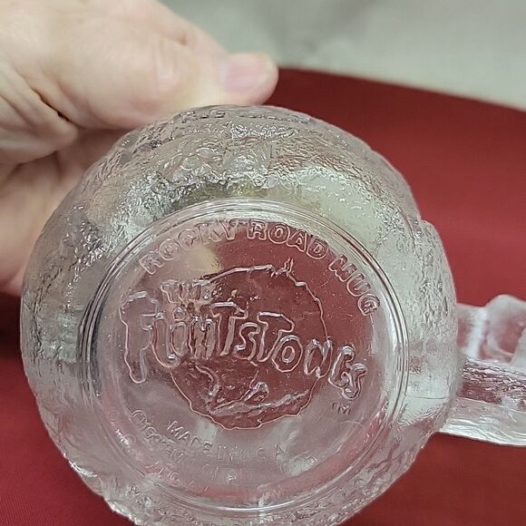 2 Vintage McDonalds Flintstones Mug Glass Cup RocDonalds 1993! - Picture 6 of 16